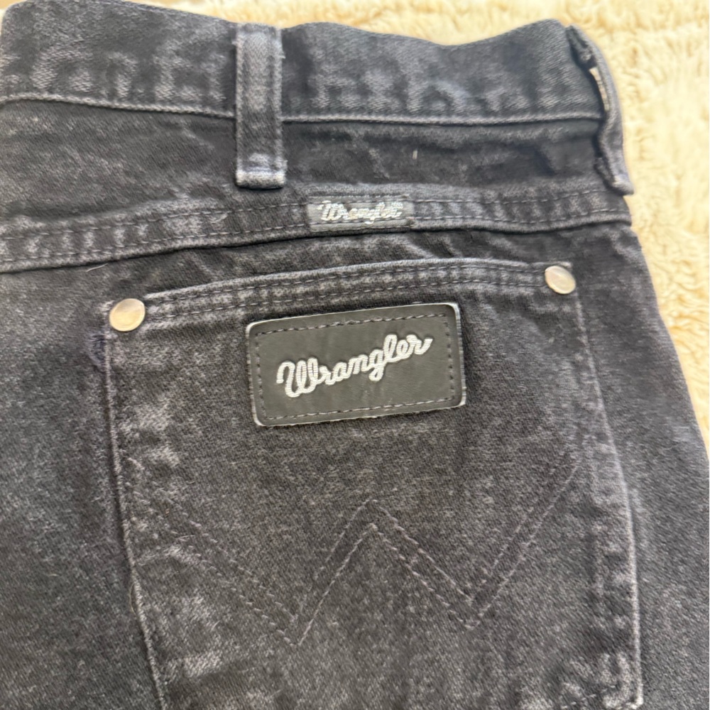 Women’s Vintage Wrangler Black Jeans boyfriend fit 35x36
